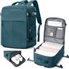 suradar Zaino Ryanair 40x30x20 da Viaggio Aereo Bagaglio a Mano 40x30x20 per Wizzair Eurowings Vueling, 24L Piccolo Borsa da Cabina per Donna Uomo, Zaini Porta PC Lavoro Trekking Blu pavone