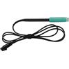 WheatThrive Maniglia per saldatore, maniglia per stazione di saldatura, per punte JBC C245 C115, impugnatura ergonomica a 5 pin 6 pin, corpo in metallo resistente, verde nero