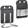 Pjeghbvop 2 ganci per martello e supporto per trapano elettrico, in acciaio al carbonio, organizer ergonomico per officina e uso domestico, robusto set di ganci per attrezzi
