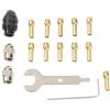 HaloModora Kit mandrino e pinza per trapano da 0,5-3,2 mm per smerigliatrice elettrica con componenti in acciaio legato per una migliore precisione e presa