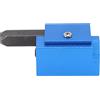 XUXHOU Scalpello Ad Angolo Retto per Lavorazione del Legno Utensile da Taglio Rapido Durevole per Cerniere e Serrature per Porte Acciaio Legato 1,2 Pollici X 2,9 Pollici (BLUE)