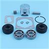 SAANICH 40mm pistone manovella cuscinetto a sfere kit paraolio adatto for Husqvarna 340 345 for Jonsered 2141 2145 anello for motosega gabbia for aghi pezzo di ricambio