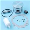 SAANICH Pistone 46 MILLIMETRI Anello Pin Filtro Carburante Ago Bear Kit Fit for Husqvarna 51 55 Rancher EU1 for Jonsered 2054 2055 Motosega 503608171,503608101