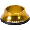 Yhenlovtt Cuffia superiore nascosta da 44 mm, per bici da strada e montagna, in lega di alluminio, per tubo forcella da 286 mm, compatibile (oro)