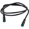 Yhenlovtt Motori a 5 pin 860 mm per kit connettore display cavo prolunga lunghezza cavo in gomma nero (femmina)