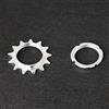 Yhenlovtt Compatibile con catena da 1/8 per bicicletta anello libero in pollici pista con ingranaggio 13t/14t/18t velocità in acciaio ingranaggio fisso pignone bicicletta con blocco (13T)