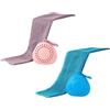 SheerFaring 2 Pezzi di Asciugamani Sportivi Rinfrescanti Ad Asciugatura Rapida con Custodia in Silicone E Moschettone, Asciugamani Traspiranti E Antisudore, Grigio Blu