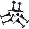 Gralara 3 Pezzi Surfboard Fin Plugs Soft Top Doppio Attacco Accessori Montaggio Base PVC Nero Slot Plug Rudder Viti E Chiave Adatto per Surfisti Paddleboard
