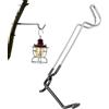 Generico Gancio per Luce da Campeggio Portatile - Supporto Metallico Porta Lampada Gas | Appendino Multifunzionale Esterno Adatto A Pali 19-32mm | per Tende Interno Uso Aria Aperta Escursionismo Lant