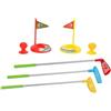 Folpus 9 Pezzi Set Golf Bambini Mazze Giocattolo Palline Attrezzi Interattivi Giochi attività Motoria Pratica per Interno Esterno Adatto a Famiglie 61cm