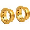 Yhenlovtt Copertura per cassetta in lega per bici con micropline in alluminio CNC, design con anello di bloccaggio a 12 velocità, leggero, antiscivolo, resistente alla ruggine per 32 x 13 mm (GOLDEN)