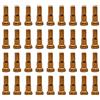 Yhenlovtt Road for Bicycle Spokes - Confezione da 36 nippli per raggi in lega di alluminio, facili da trasportare, 14 mm per 14 g, compatibili con raggi di 2 mm di diametro (dorato)