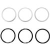 Yhenlovtt Movimento centrale guarnitura 24 alluminio 29/30mm per Plus Compat Rondella della bicicletta Spacer Set di 6 in acciaio inox Bb86/91/92/bb30/pf30 su lega per (29 mm)