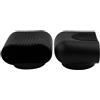 Yhenlovtt Tappo terminale quadrato per attrezzatura da fitness ovale nero 2 pezzi protezioni per piedi palestra macchina con copertura parti compatibili più accessori 40 x 80 (50100 mm)