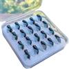 Yhenlovtt Esche a mosca a mosca per trota esche acquatiche per acqua dolce 20 pezzi pesca in acqua salata spinato e set di esche con realistico 14 ami imitazione