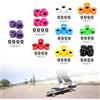 ReachMall Set di 4 ruote per skateboard da 60 x 45 mm, 78 A, con cuscinetti ABEC-9 per longboard Street per cruiser e valigie, per uso con carretto a mano