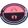 Generico Tappetino per Saltare Silenzioso e Portatile in Silicone e Tech Fleece, Superficie Liscia Rotonda per Allenamento Fitness e Yoga Indoor