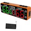 Generic Tabellone elettronico Touch, con Display LED e Timer Ricaricabile, Lavagna Magnetica in ABS per Basket, Calcio, Rugby Blue