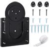 COACOM 1 set di staffe per montaggio a parete per freccette, 1 metro a nastro, kit per appendere freccette, resistente, supporto in plastica (nero)