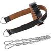 ZYIHNIRB Head Harness Allenatore Collo Cintura Sollevamento Pesi Fascia Potenziamento Muscoli PU Pelle con Catena Sicura Regolabile Adatto per Palestra Sport