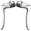 Yhenlovtt Manubrio ultraleggero da 2224 mm per mountain bike da strada per bicicletta in lega d'argento per freno per leva (1 paio)
