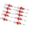 Yhenlovtt 10 pezzi in acciaio inox a sgancio rapido terminale attrezzatura spiaggia esche clip per merluzzo spigola gadget esca pe e stile rig clip Breakaway Pack pesca