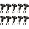 ZYOUQI 10pcs 3 vie girelle di pesca connettore accessorio acqua salata rotolamento ottone girelle