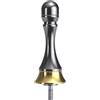 Yhenlovtt Supporto per mulinello con manico in alluminio per contrappeso fai da te da 57 mm con design rotondo in lega compatibile con la maggior parte dei Fis (grigio oro)