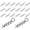 Generic Lure Spring Twist Lock - Soft Lures Bait Keeper | Outdoor Fishing Hook Pin | Outdoor Hook Pin Fishing Gear | 20 pezzi | Esche morbide da pesca | Vite di fissaggio rapido per acqua e salata