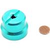 Yhenlovtt Set di 1 mulinello a goccia d'acqua per calibro compatibile Moon Baitcast DC con bobina in lega di alluminio mezzo dado (blu)