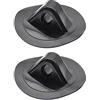AsrMyjcx 2 Pezzi Gancio Corda Barca Fibbia Gonfiabile Base Fissaggio Motore PVC Robusto Staffa Sicura Motore Adatto per Gommoni Kayak Canoa Pesca
