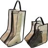 HaloModora Borsa porta scarpe in PVC trasparente impermeabile antipolvere con cerniera con manico robusto per campeggio, escursionismo, viaggi, facile identificazione (Szie L)