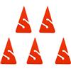 Mealoodiousmusea 5 Pezzi Triangolo Linea Freccia Marker per Immersione ARA Grotta Relitto Immersione Arancione