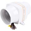 PolyGen Ventilatore di sentina Elettrico in Linea 270 CFM 12V con Basso Assorbimento di Corrente 6A per Gestione del Flusso d'Aria nel vano Motore Marino e nella Cabina