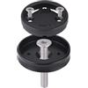 Yhenlovtt Base e coperchio ciotola per computer da bicicletta in lega di alluminio per supporto per computer da bicicletta compatibile con tubo sterzo forcella da 286 mm Bo