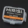 Yhenlovtt Ami da pesca con gambo curvo, confezione da 50 ami da pesca spinati, per attrezzatura da pesca professionale, compatibile con varie dimensioni (2, 4 (6)