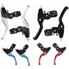 Yhenlovtt Leve del freno in lega di alluminio leggera per manubrio da 22 mm, compatibile con mountain bike Cruiser e B Vbrake con 2 dita, colore nero