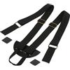 Fxzqgnh Accessorio per Zaino in Poliestere E Cotone, Tracolla Cucita, Nero/Beige/caffè, Nero