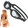 Generic Occhialini da nuoto per adulti, in morbido silicone, senza perdite d'acqua, visione per immersioni, corse, snorkeling, adolescenti, giovani, uomini, spiaggia, adulti