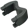 KlickFix Rixen & Kaul, Adattatore per Fissaggio Cestino da Manubrio Bici Frame, Nero (Schwarz - Schwarz)