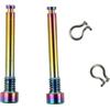 Yhenlovtt Per Bulloni Bicicletta Disco Freno Pinza per Oro/nero Acciaio Inox Molla Clip 2pack Xt con Lega ()