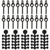 Yhenlovtt Ronnie Rig - 50 perline con gancio, 20 pezzi per boilies, con viti per esche Chod, in rame con terminali in ABS (C)