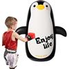 Generico Sacco Da Boxe Gonfiabile Per Bambini - PVC 25,5 Pollici | Punching Bag Autoportante Forma Animale | Giocattolo Allenamento Esercizio Calci Karate Fitness Attività Interno Esterno Palestra Gioco
