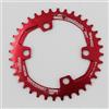 Yhenlovtt 7075 Aviation Lega di alluminio 4 32t spessore compatibile per 34t 36t 38t Single Speed Disc Bicycle Lumaca 96 mm Bcd Corona per circolare (rosso)