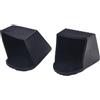 Yhenlovtt Copertura quadrata in plastica nera, 50 x 50 mm, compatibile con Foot Machine, confezione da 30 x 30 mm, protezione per attrezzature da palestra P 40 x 40 mm, per fitness End 2 (5050 mm)