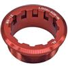 Yhenlovtt Anello di bloccaggio CNC per cassetta in lega di alluminio per copertura volano per microspline 12 velocità Antiruggine Featherweight antiscivolo - Layout 32x13mm (ROSSO)