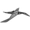 Vibsky Sinistra Destra Posteriore Trim Housing per Ninebot ZT3 per Pro Scooter Esterno Shell Decorativo Grigio PC+ASA Parte di Ricambio