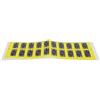 Yhenlovtt Adesivi per pesi per fitness Pp palestra peso in numero etichetta pila giallo 10 lb100 lb set attrezzature in plastica resistente Scr (2550 kg)