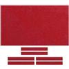 Fonowx Professionale Biliardo Tavolo da Biliardo Tovaglia Tappetino Feltro Accessori 7/8/9 Ft, 8 Piedi Rosso
