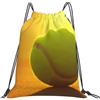 cchgnm Borsa da palestra leggera e pieghevole con stampa di palline da tennis, borsa multifunzione per sport, yoga, viaggio